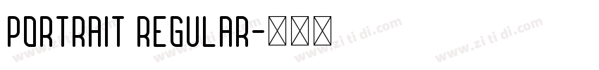 Portrait Regular字体转换